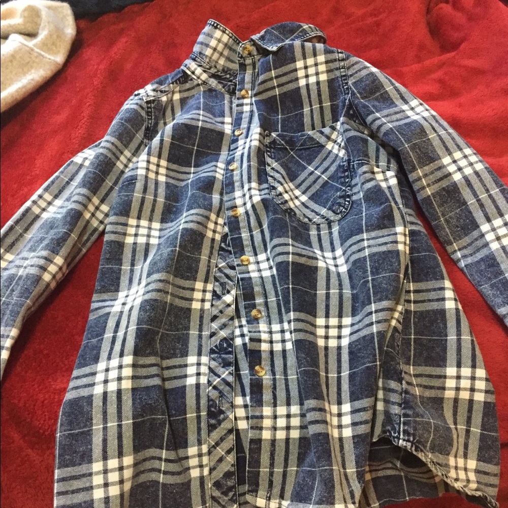 Denim button down shirt
